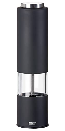 AdHoc EP22 elektrische Pfeffer- oder Salzmühle TROPICA, LED-Licht, Keramik Mahlwerk (ohne Gewürz), Schwarz - obrazek 5