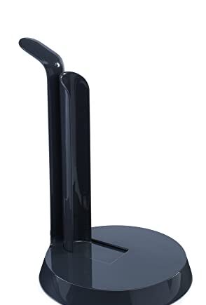 Joseph Joseph EasyTear - Küchenrollenhalter mit Abreißschiene - dunkelgrau, 17.5x17.5x25.5 cm