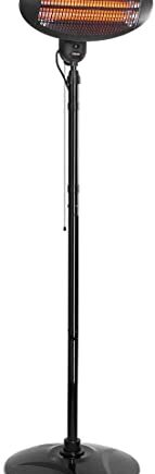 Tristar Grzejnik tarasowy – 3 poziomy mocy (650/1300/2000 W), nadaje się również do montażu na ścianie, regulacja wysokości do 2 metrów, ochrona IPX4, KA-5287