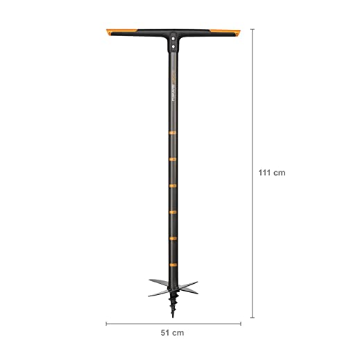 Fiskars Handerdbohrer, Für Löcher bis Ø 200 mm, Schwarz/Orange, QuikDrill, L, 1000640 - obrazek 10