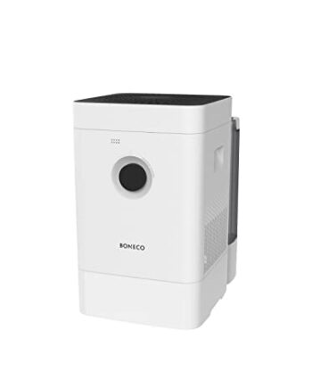 BONECO nawilżacz i oczyszczacz powietrza Hybrid H400 – z systemem hybrydowym 3w1 – ekstremalnie długi czas pracy dzięki dużemu zbiornikowi na wodę  kolor biały