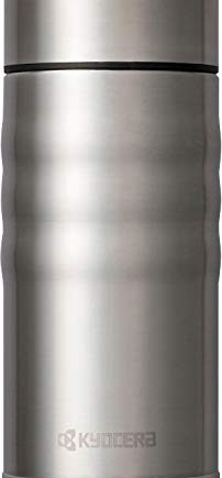 Kyocera TWIST TOP - isolierte Trinkflasche mit keramischer Innenbeschichtung | schadstoff-frei | auslaufsicher | leicht | stylisch | edelstahl, 350 ml