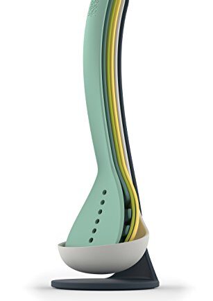 Joseph Joseph 10140 Nest Kuchenhelfer Plus Opal Küchhelfer-Set mit magnetischem Aufbewahrungsständer Nylon 11.3 x 11.3 x 33.5 cm 6 Einheiten, Opalfarben