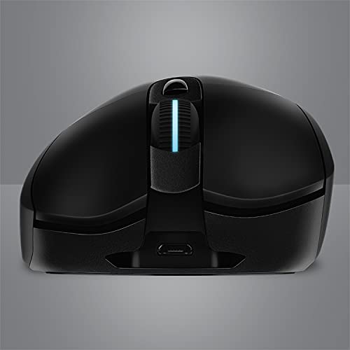 Logitech G703 LIGHTSPEED kabellose Gaming-Maus mit HERO 25K DPI Sensor, Wireless Verbindung, LIGHTSYNC RGB, POWERPLAY-kompatibel, geringes Gewicht von 95g, PC/Mac - Schwarz - obrazek 5