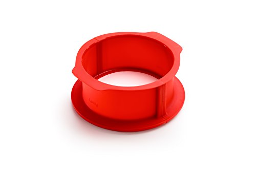 Lékué Springform für Torten, rot, 18 cm
