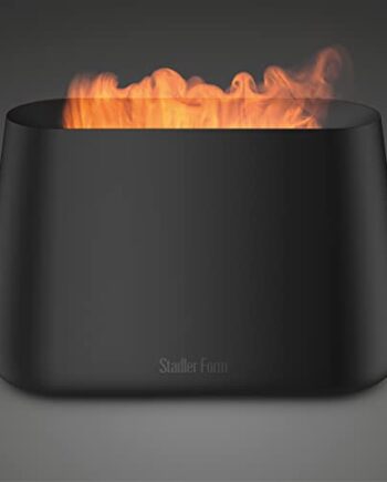 Stadler Form Nawilżacz powietrza i dyfuzor zapachów Ben ultradźwiękowy nebulizator do pomieszczeń do 25 m2 w tym wygląd ognia kominkowego czarny B-002 czarny 34 x 21 x 14 cm B-102