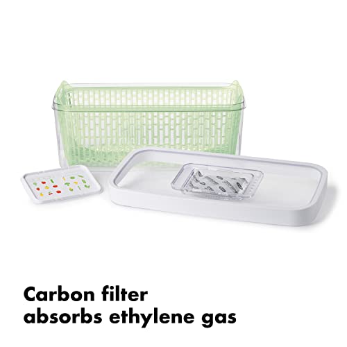 OXO Good Grips Greensaver-Frischhaltebox mit Deckel und Lüftung, groß – 4,7 l - obrazek 5