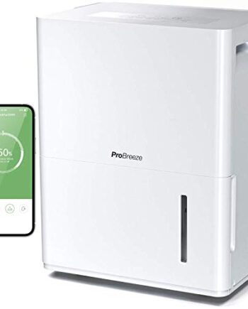 Pro Breeze Osuszacz powietrza 30 l z aplikacją i WiFi – duży elektryczny osuszacz powietrza premium ze sterowaniem aplikacją i połączeniem Wi-Fi w zestawie cyfrowy wskaźnik wilgotności i timer