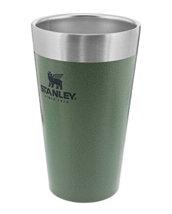 Stanley Adventure Vacuum 0,47 Liter, BPA-frei |Stapelbare | Doppelwandiger, vakuumisolierter Pint-Becher | Spülmaschinenfest, Hammertone Green, 1 Stück (1er Pack)