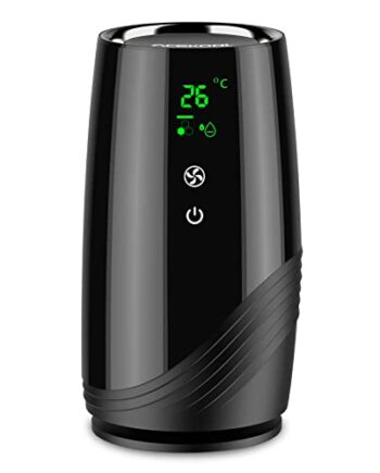 Acekool Pulpit oczyszczacz powietrza z filtrem HEPA przenośny mały filtr powietrza oczyszczacz powietrza w pomieszczeniu do małych obszarów cichy kompaktowa obudowa lekki – pyłki kurz wirusy