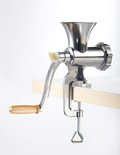 GSW 588423 Fleischwolf Aluminium Größe Nr. 8 mit Gebäckvorsatz und Stößel - obrazek 3
