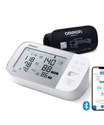 OMRON X7 Smart Blutdruckmessgerät mit AFib-Erkennung, klinisch validiert auch für Diabetiker / Schwangere, einfache und präzise Messung, mit kostenloser Smartphone App für iOS / Android