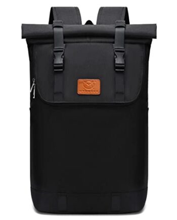 Myhozee Podróżny plecak na laptopa dla mężczyzn i kobiet  na górze rolki  wodoodporny  15 6 cala torba na laptopa  plecak na uczelnię  podróżny  na piesze wycieczki i codzienne użytkowanie