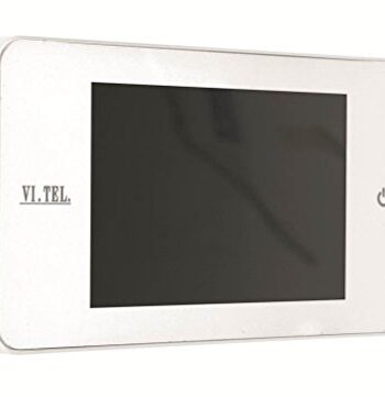 TELESE E0378-60 Digitaler Türspion, Weiß, 4"