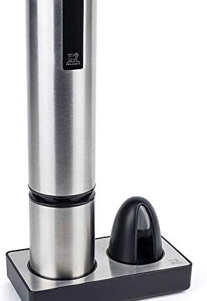 Peugeot Elektronischer Flaschenöffner für Wein, Elis Touch, Mit Kapselschneider und Ladestation, Edelstahl, Höhe: 27 cm, 200497