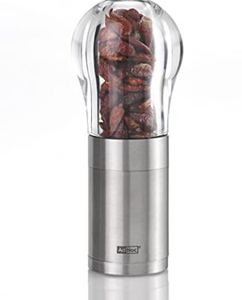 AdHoc MP204 Chili- und Gewürzschneider EDDI, mit AdHoc SchneidWerk® (ohne Gewürz), Edelstahl/Acryl