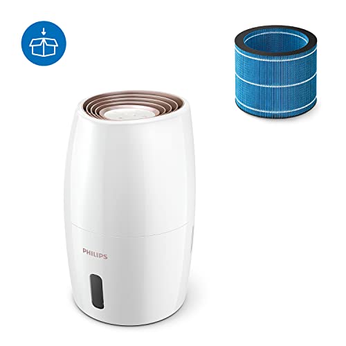 Philips Seria 2000 Nawilżacz Powietrza - Nawilżacz Pomieszczenia do 32 m² Technologia NanoCloud 3 Prędkości Tryb Snu Zbiornik 2l (HU2716/10) - obrazek 6