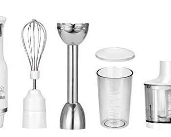 MPM MBL-28 Blender ręczny - zestaw, Pojemnik 500 ml z Nożem ze Stali N