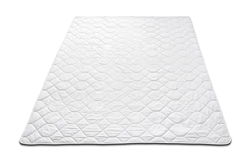 Böhmerwald Naturalny Koc, Jedwab, Biały, 135 x 200 cm