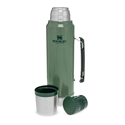 Stanley Classic Legendary Thermosflasche 1L Hammertone Green - Edelstahl Thermoskanne - BPA-frei - Thermos Hält 24 Stunden Heiß - Deckel Fungiert Auch als Trinkbecher - Spülmaschinenfest - obrazek 12