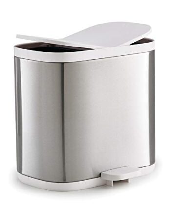 Joseph Joseph Split - Tritt-Abfalltrenner fürs Bad - Edelstahl