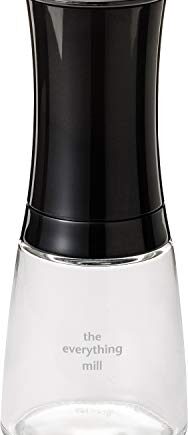 Kyocera Kräuter- und Gewürzmühle The everything mill mit verstellbarem Keramikmahlwerk, Höhe: 16 cm Keramik 21x7x7 cm, schwarz, CM-20C-BK