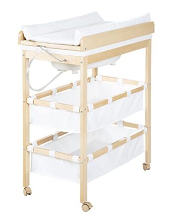 Roba 1251 Przewijak, Biały/Brązowy, 78 x 46,5 x 99 cm