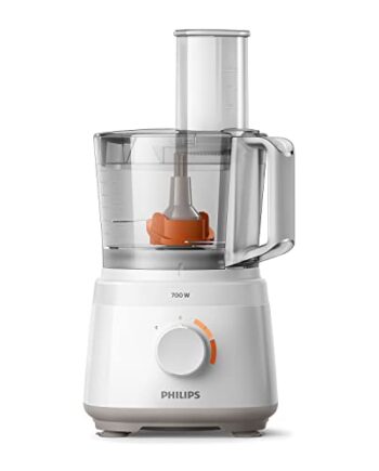 Philips Kompaktowy robot Kuchenny - 700 W, 16 funkcji, Pojemnik 2,1 l, Ostrze ze stali szlachetnej (HR7310/00)