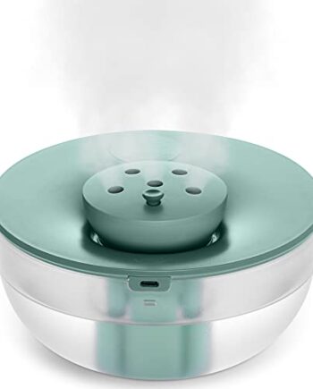 Canareen Nawilżacz - 22dB super cichy | nawilżacz ultradźwiękowy o pojemności 1 2 litra z automatycznym bezwodnym wyłączaniem | mały nawilżacz do pokój dziecięcy sypialnia biuro podróż rośliny