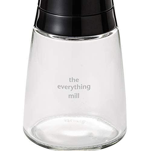 Kyocera Kräuter- und Gewürzmühle The everything mill mit verstellbarem Keramikmahlwerk, Höhe: 16 cm Keramik 21x7x7 cm, schwarz, CM-20C-BK - obrazek 5