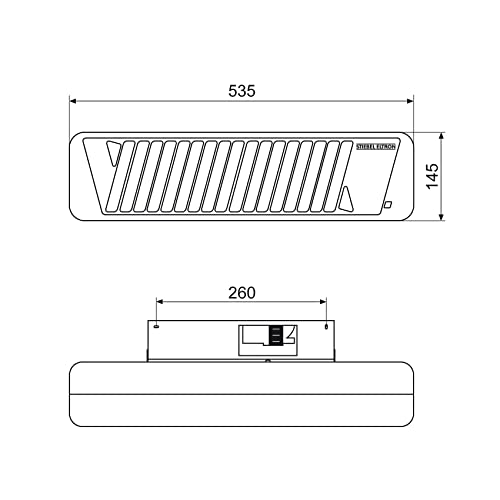 STIEBEL ELTRON Promiennik podczerwieni IW 120, 1,2 kW, montaż ścienny, - obrazek 3