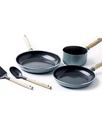 GreenPan Mayflower Kochgeschirr-Set mit Antihaftbeschichtung, 5-teilig, PFAS-frei, Blau