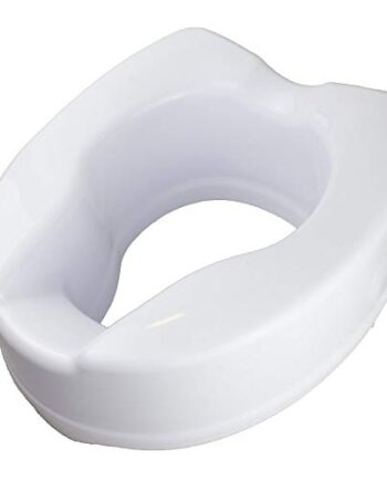 Mobiclinic, Podwyższenie deski sedesowej, Tytanowa, Europejska marka, Podwyższenie deski sedesowej, Nakładka na deskę sedesową dla seniorów, Bardzo stabilna, 14 cm, Biała