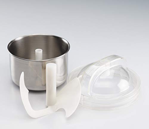 De'Longhi ICK 5000 Eiscremeautomat, Kompressor, weiß, 24.5 cm l x 42.6 cm b x 32.6 cm - obrazek 3