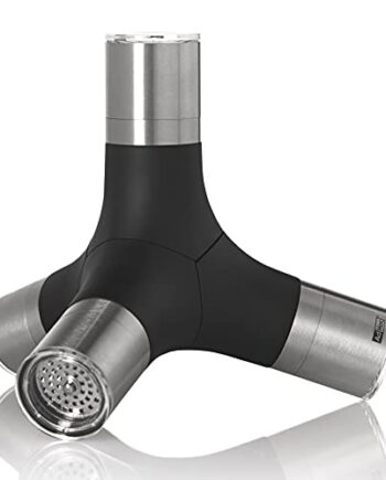 AdHoc MP440 Magnetische 4in1 Mühle GIANT, Keramik Mahlwerke und SchneidWerk, Edelstahl/Kunststoff