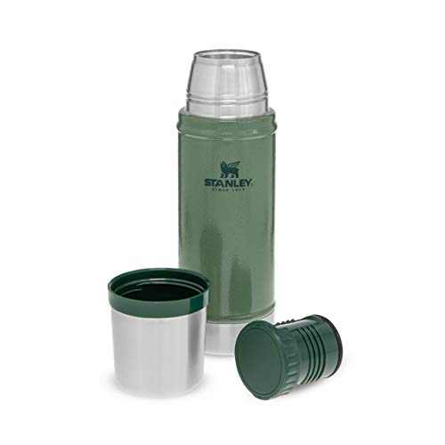 Stanley Classic Legendary Thermosflasche 473ml Hammertone Green - Edelstahl Thermoskanne - BPA-frei - Thermos Hält 15 Stunden Heiß oder Kalt - Deckel Fungiert Auch als Trinkbecher - Spülmaschinenfest - obrazek 3