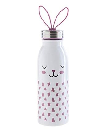 Aladdin Zoo Thermavac Trinkflasche Thermosflasche, Edelstahl, Bunny, 0,43 Liter