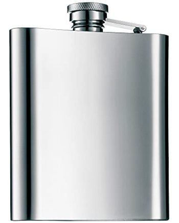WMF Manhattan Flachmann 200 ml, 20cl, Cromargan Edelstahl mattiert, 13 x 10 cm, Geschenkidee