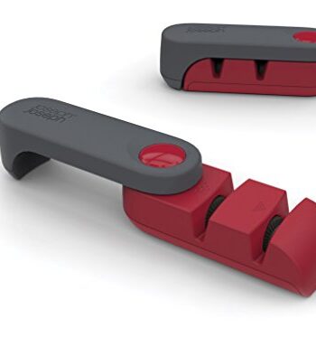 Joseph Joseph Rota - klappbarere Messerschärfer - grau/rot