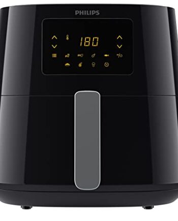 Philips Essential Airfryer XL - 6.2L, Fritteuse ohne Öl, Rapid Air Heißlufttechnologie, Touchscreen, NutriU App mit Rezepten (HD9270/90)