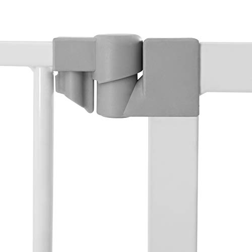 Hauck Treppenschutzgitter / Türschutzgitter Clear Step Gate, für Breiten 75 - 80 cm, Ultra Flache Schwelle, ohne Bohren, Einhändiges Öffnen, Beidseitig Schwenkbar, Metall, Weiß - obrazek 15