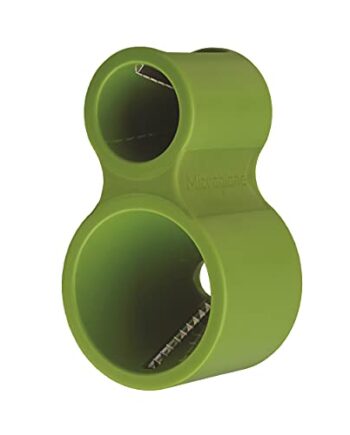 Microplane Gemüse Spiralschneider mit 2 Größen in Grün mit Edelstahl-Klingen