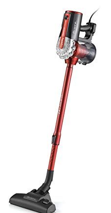 Ariete, 2761 Handy Force, 2-in-1-Elektrobesen mit Kabel, Staubsauger und Krümelsauger, HEPA-Filter, Zyklontechnolgoie, ohne Beutel, traditionelle Bürste, Teleskoprohr, Rot/Schwarz, Rot/Schwarz.