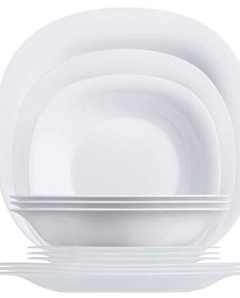 Dajar Tafelservice Carine Luminarc, Glas, Weiß, 29,2 x 14 x 28,5 cm, 18-Einheiten