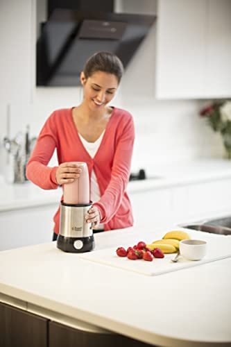 Russell Hobbs Multifunktionsmixer NutriBoost, inkl. 5 BPA-freie und spülmaschinengeeignete Behälter + Deckel, 22.000 U/min, 0.9 PS-Motor, elektrischer Standmixer, Smoothie-Maker 23180-56 - obrazek 6