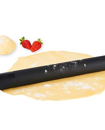 Mastrad Teigroller – hochwertiges Nudelholz (41cm) – mit Anti-haft Funktion – aus BPA-freiem Silikon - für Pasta, Torten, Kekse und Pizza
