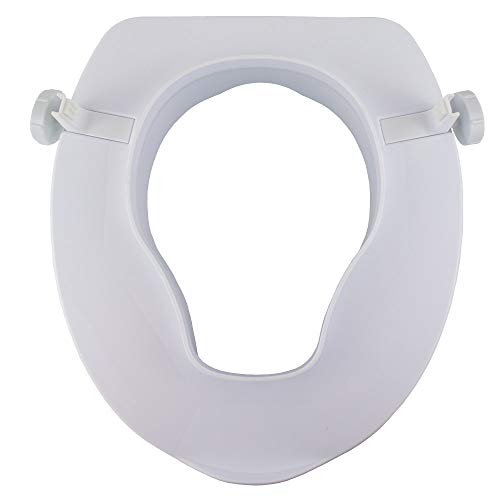 Mobiclinic, Podwyższenie deski sedesowej, Tytanowa, Europejska marka, Podwyższenie deski sedesowej, Nakładka na deskę sedesową dla seniorów, Bardzo stabilna, 14 cm, Biała - obrazek 6