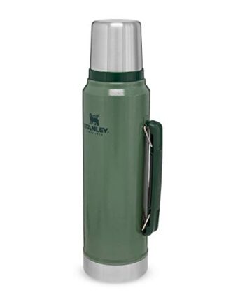 Stanley Classic Legendary Thermosflasche 1L Hammertone Green - Edelstahl Thermoskanne - BPA-frei - Thermos Hält 24 Stunden Heiß - Deckel Fungiert Auch als Trinkbecher - Spülmaschinenfest
