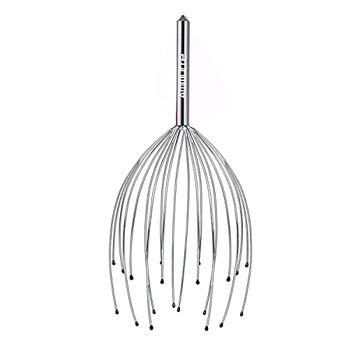 Ammurre- Kopfmassagegerät spinne mit 20 Massagefingern- Kopfhautmassagegeräte, kopfmassagespinne, massagegerät für Tiefenentspannung, Stressabbau - obrazek 2