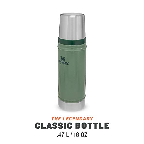 Stanley Classic Legendary Thermosflasche 473ml Hammertone Green - Edelstahl Thermoskanne - BPA-frei - Thermos Hält 15 Stunden Heiß oder Kalt - Deckel Fungiert Auch als Trinkbecher - Spülmaschinenfest - obrazek 5